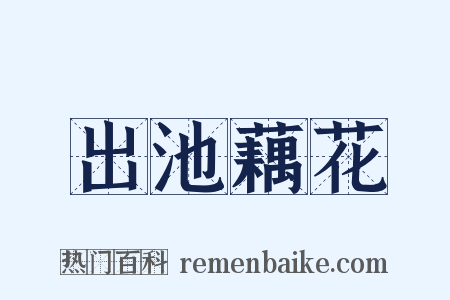 出池藕花是什么意思的图片